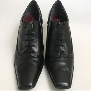 AEROSOLES “Stack Star” Black Lace Up Shoes 9.5